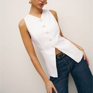 REFORMATION Aspen Linen Top size 8 | vest